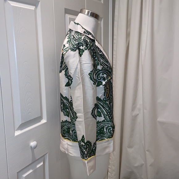 🎉HPx3🎉 J.Crew Drapey Button-up Shirt Paisley Print - Picture 5 of 12